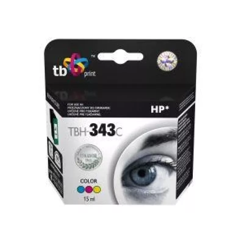 Tinte TBH-343C (HP Nr. 343 - C8766EE) farbig wiederaufbereitet