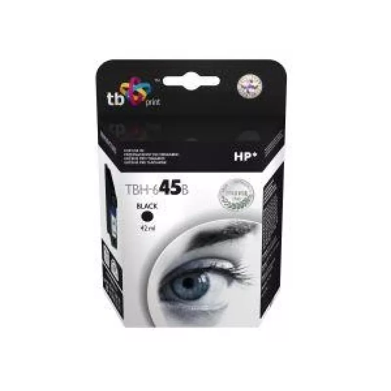 Tinte TBH-645B (HP Nr. 45 - 51645AE) Schwarz wiederaufbereitet
