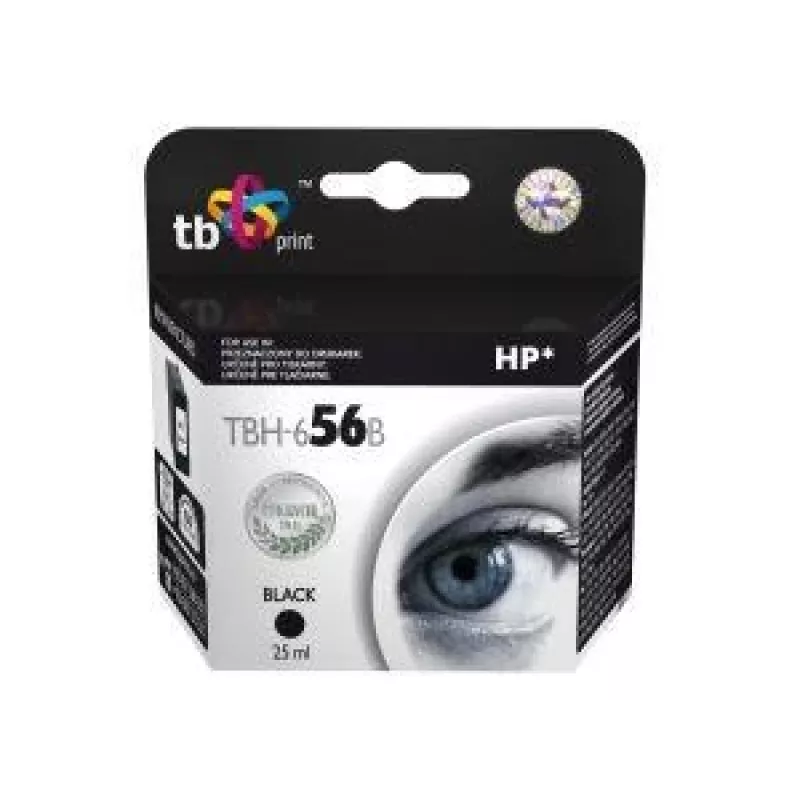 Tinte TBH-656B (HP Nr. 56 - C6656A) Schwarz wiederaufbereitet