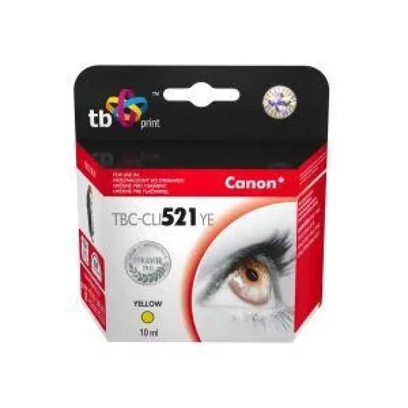 Tintenpatrone TB Kompat. S Canon CLI-521Y 100% Neu