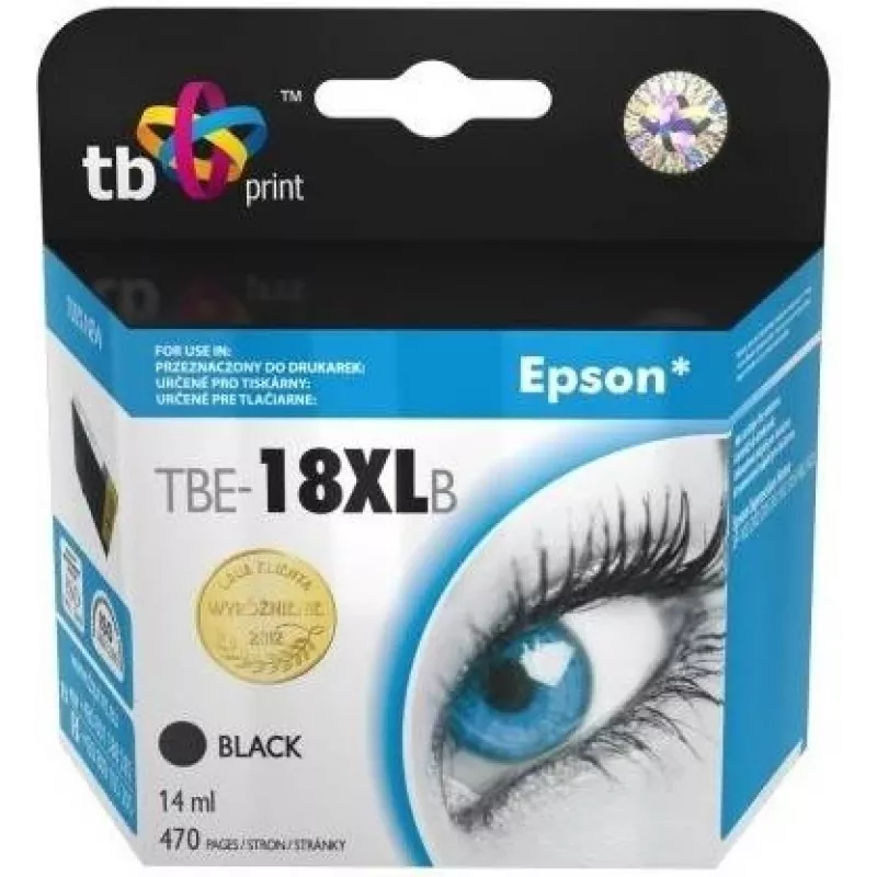 Tintenpatrone TB Kompat. S Epson T1811 Schwarz 100% Neu