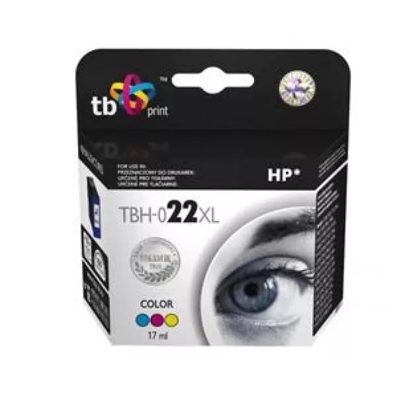Tinte TBH-022XL (HP Nr. 22 - C9352AE) Farbe wiederaufbereitet