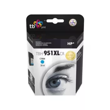 Tinte für HP OJ Pro 8100 Cyan wiederaufbereitet TBH-951XLCR