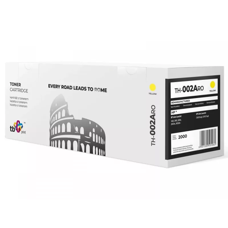 Toner TH-002ARO (HP Q6002A) Gelb wiederaufbereitet neu OPC