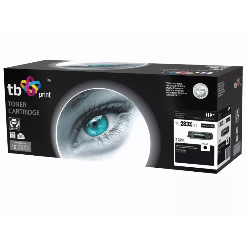 Toner TB kompatibel mit HP CF283X Schwarz,2200,ref