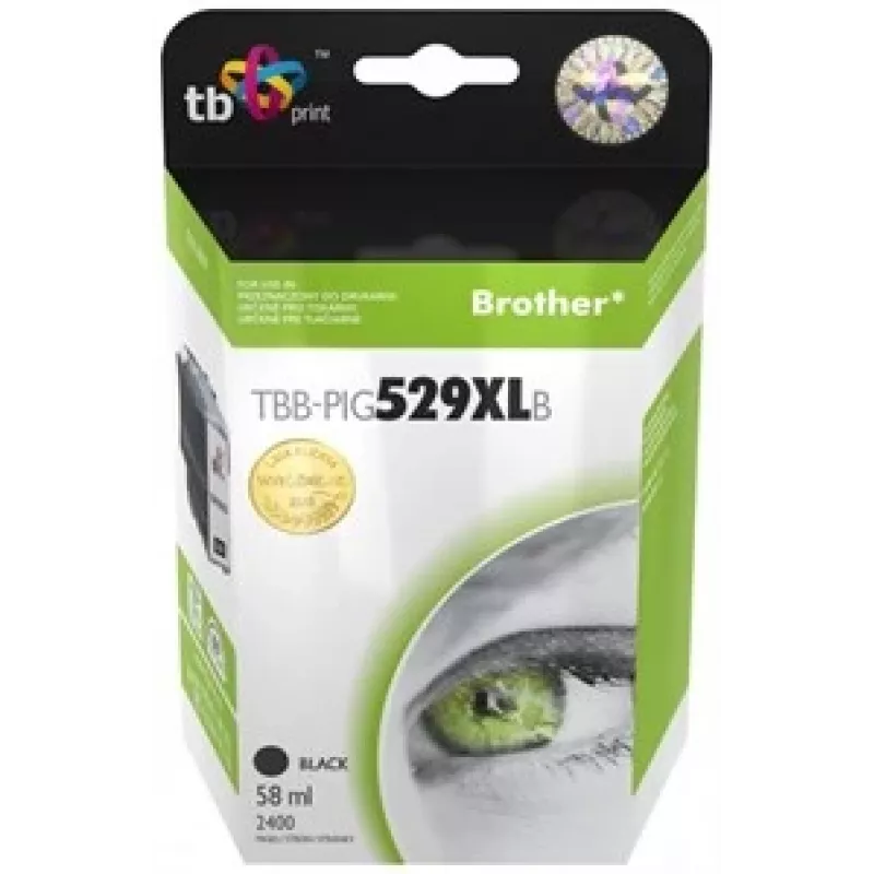 Ink. Kaz. TB kompatibel mit Brother LC529/539 PIG BK neu