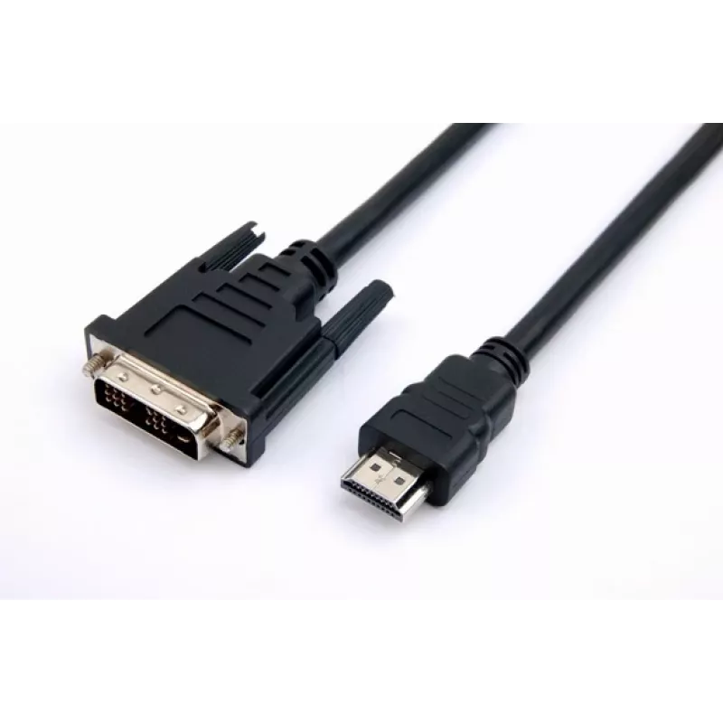 TB HDMI-DVI-Kabel 1,8 m gold-ummantelt, DVI 24+1