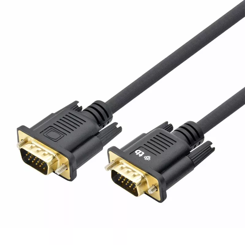 TB VGA-Kabel 15M-15M 1,8 m schwarz-gold (AKTBXVGAMMG180B)