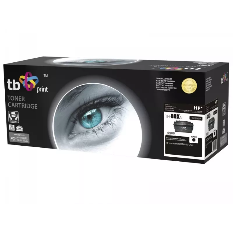 Toner TB Kompat. S HP CF280X, Bk, 6 900 Seiten, 100 % Neu