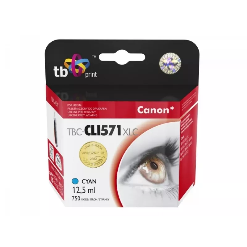 Tinte für Canon CLI-571XL TBC-CLI571XLC CY 100% neu