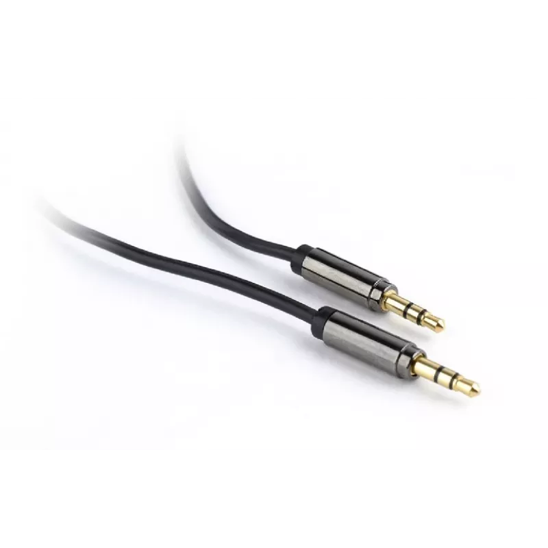 Gembird CCAP-444-1M Audiokabel 3,5mm Schwarz (CCAP-444-1M)