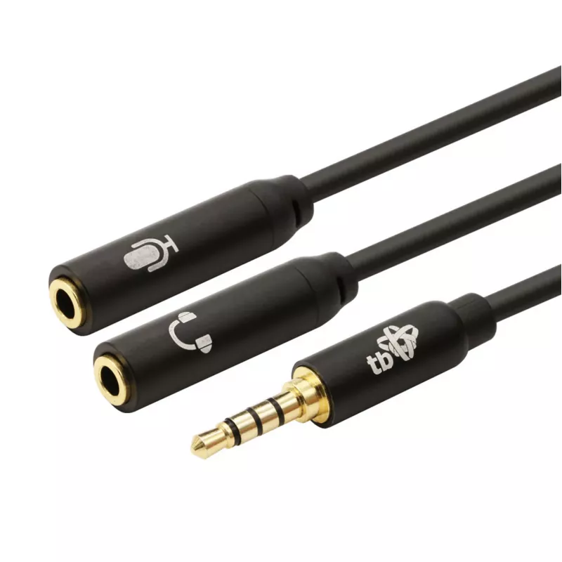 Adapter TB 3,5-mm-MiniKlinken-Splitter 1x 3,5-mm-Stecker auf 2x 3,5-mm-Buchse, Modell AKTBXAJ0P2J030B