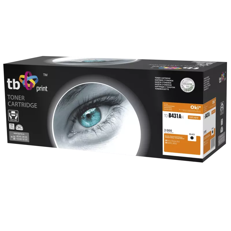Toner für OKI B411/B431 TO-B431AN BK 100% neu
