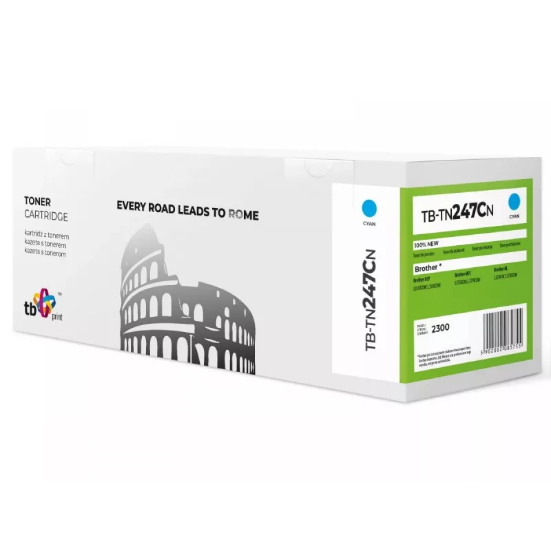 Toner TB Kompat. S Brother TN247C, TB-TN247CN CY 100% Neu