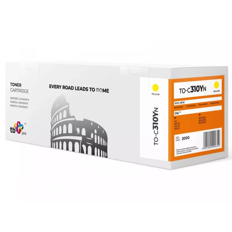 Toner für OKI C310 TO-C310YN Gelb 100% neu