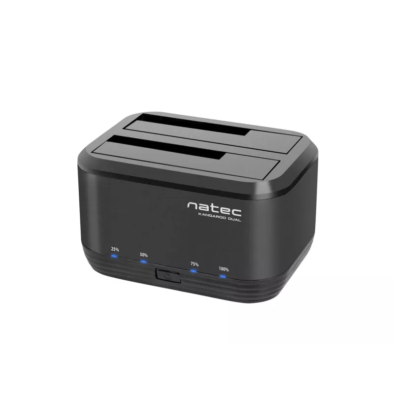 Festplatten-Dockingstation 2,5/3,5 USB 3.0 Natec Kangaroo Dual, Klonfunktion, Netzteil