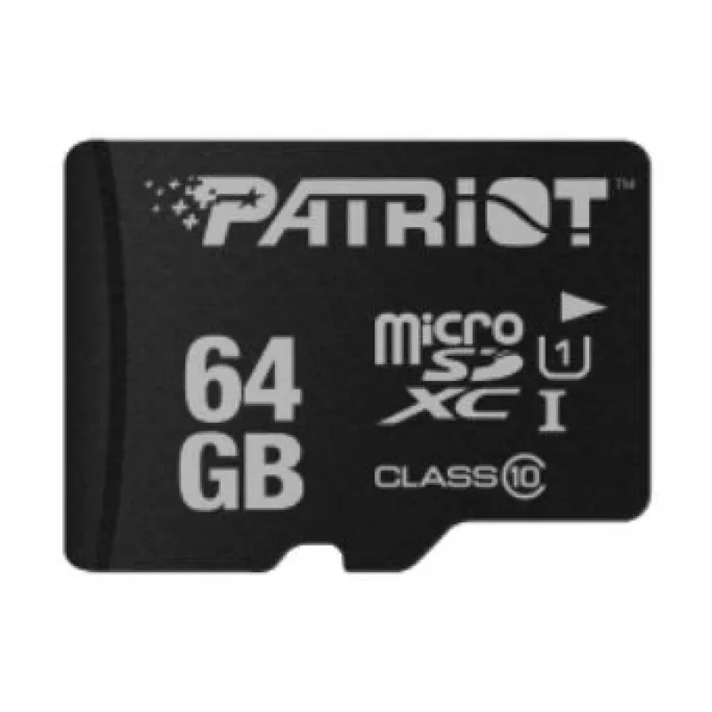 Speicherkarte PATRIOT MicroSDXC 64GB UHS‑I Class 10 U1 80MB/s (PSF64GMDC10)