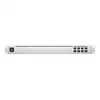 Verwalteter L2-Netzwerk-Switch UBIQUITI USW-Aggregation — 8 SFP+-Slots, 10G-Unterstützung, lüfterlos, 1U-Rack, silber