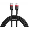 USB-C-auf-USB-C-Kabel Baseus CATKLF-G91 1 m, USB-C-Stecker, 0,48 Gbit/s, Schwarz