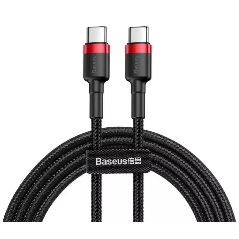 USB-C-auf-USB-C-Kabel Baseus CATKLF-G91 1 m, USB-C-Stecker, 0,48 Gbit/s, Schwarz