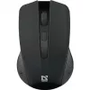 Kabellose RF-Maus DEFENDER Accura MM-935 — optisch 1600 DPI, beidhändig, 3 Tasten, USB-Empfänger, schwarz