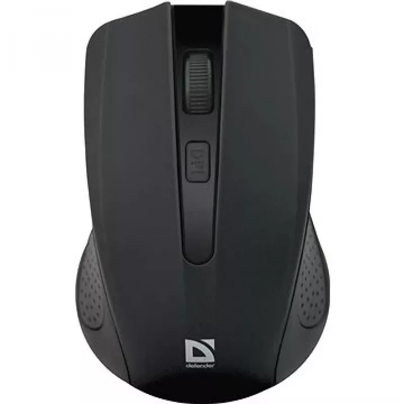 Kabellose RF-Maus DEFENDER Accura MM-935 — optisch 1600 DPI, beidhändig, 3 Tasten, USB-Empfänger, schwarz