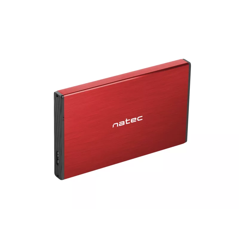 NATEC HDD ENCLOSURE RHINO GO (USB 3.0, 2.5, RED)