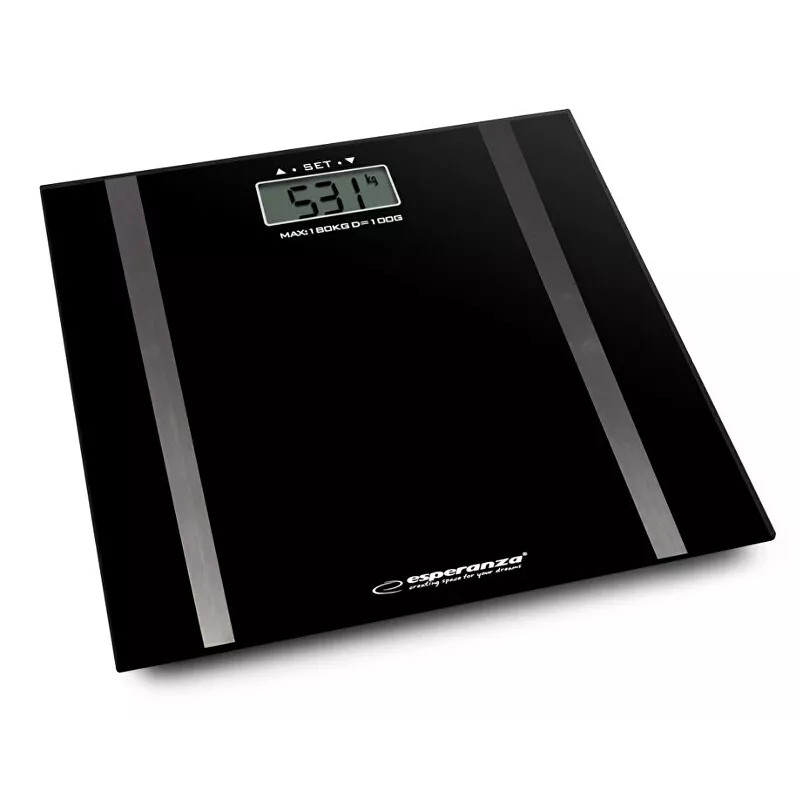 Personenwaage Esperanza EBS018K – elektronisch, 180 kg, schwarz