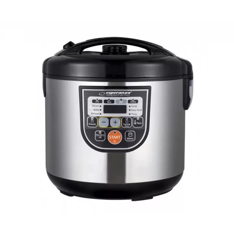 Multikocher ESPERANZA EKG011, 5 L Fassungsvermögen, 860 W, Schwarz/Edelstahl