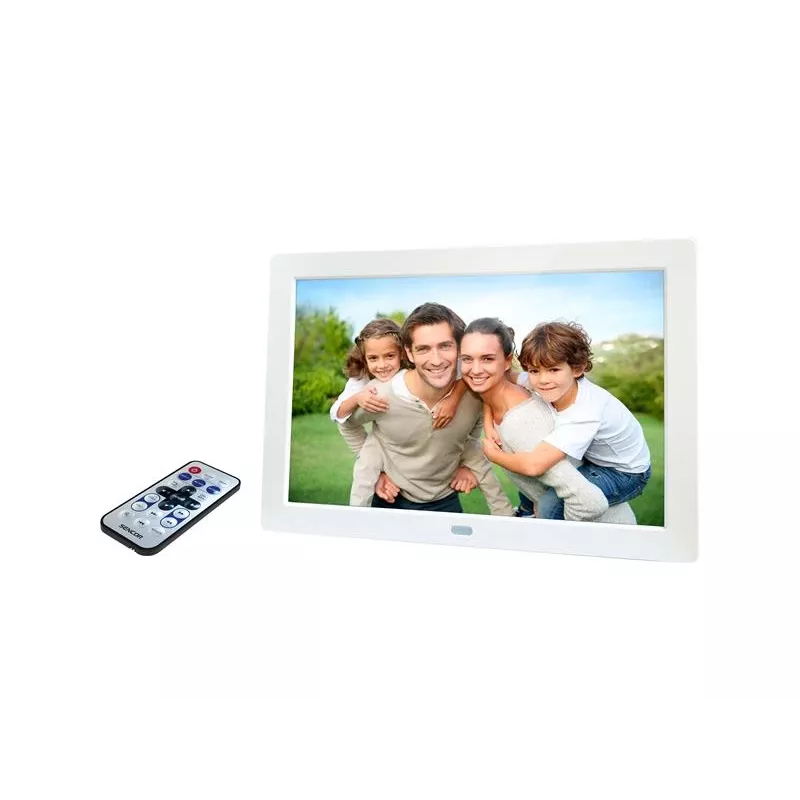 Digitaler Bilderrahmen SENCOR SDF 874 WH — 8-Zoll-IPS, 1280 x 800, weiß