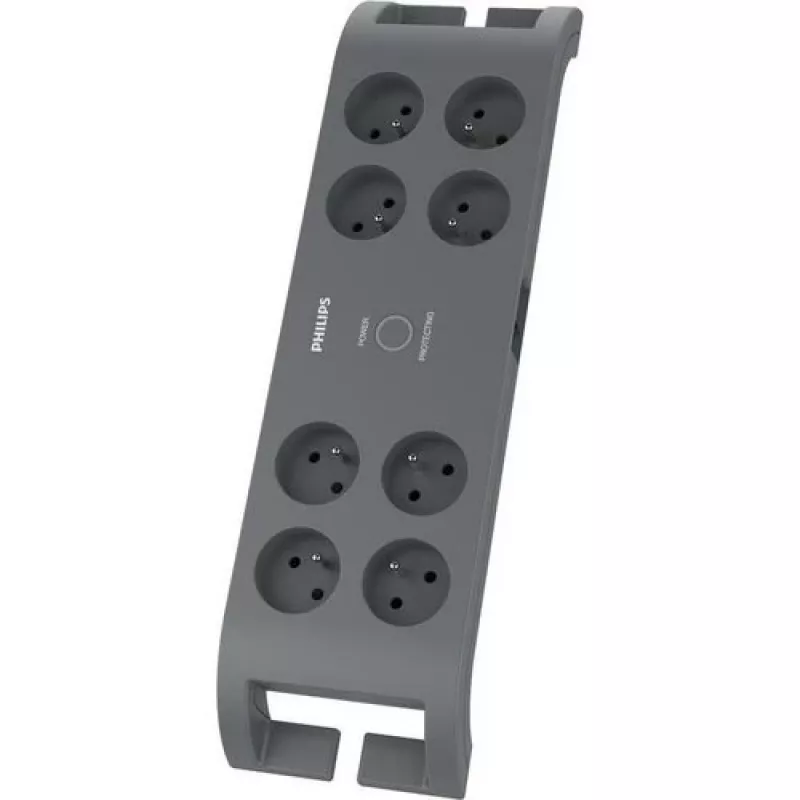 Überspannungsschutz Philips SPN3180A/60 – 8 Steckdosen, 2,0 m Kabel