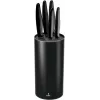 Smile Sns-3 Tacoma Küchenmesser-Set 5-teilig, Edelstahl, Antihaftbeschichtung, rund, schwarz