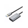 Unitek USB 3.0 active extension Kabel, 10m, Alu., Y-3005