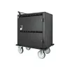 Manhattan iPad bis 13 Zoll, MacBook Air bis 13 Zoll & Chromebook bis 14 Zoll 32-Fach Lade-Wagen/Trolley über USB-C, Auch andere Tablets/Smartphones (mit Gerät-zu-USB-C-Kabel), Fächer 330x22x235 mm, Geräteladekabel nicht enthalten (empfohlen USB-C-Kabel 35