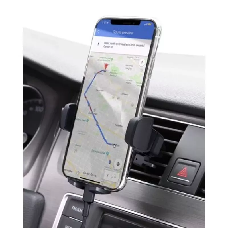 Telefonhalter Aukey HD-C48 verstellbar 360° für Smartphones und kleine Tablets, Klemmhalterung, drehbarer Arm