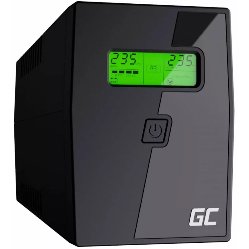 Green Cell UPS01LCD USV unterbrechungsfreie Stromversorgung Line-Interactive 0,6 kVA 360 W 2 Steckdosen