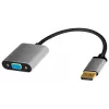 LogiLink CDA0109 Kabeladapter DisplayPort auf VGA 0,15 m Schwarz Grau