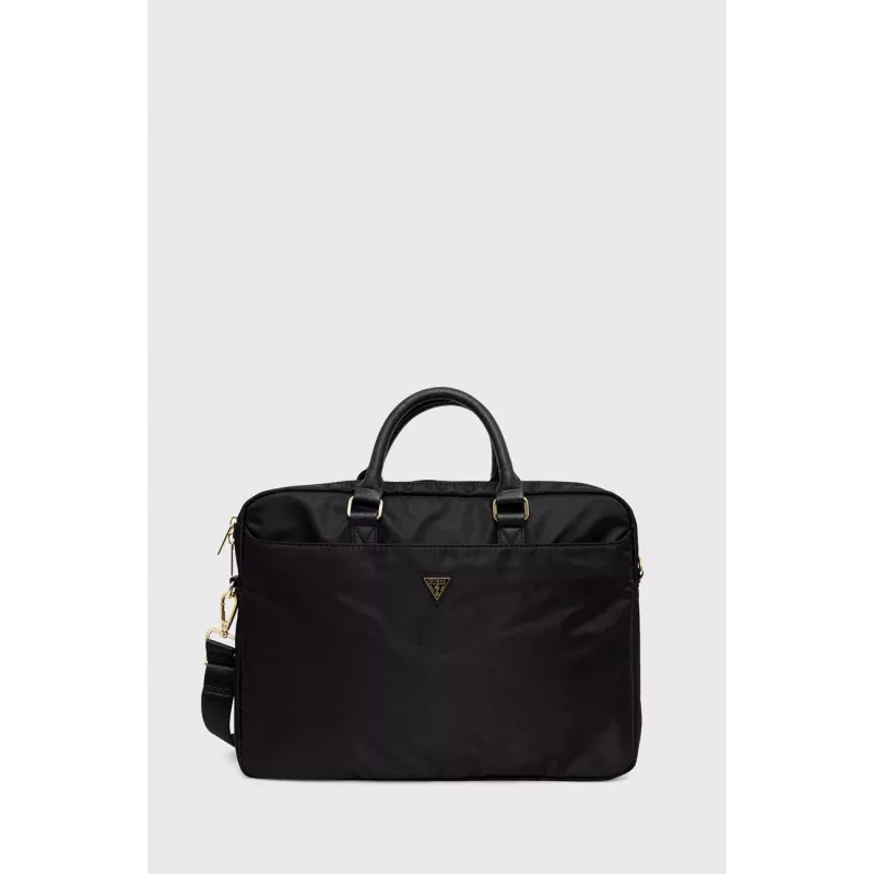 Laptoptasche GUESS GUCB15NTMLBK 16 Zoll schwarz Nylon mit Dreieck-Logo