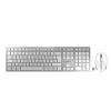 CHERRY DW 9100 SLIM Tastatur Maus inklusive Universal RF Wireless + Bluetooth QWERTZ Deutsch Silber