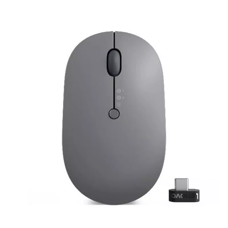Lenovo Go Multi-Device Maus Office Beidhändig RF Wireless + Bluetooth Optisch 2400 DPI