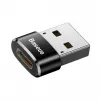 Baseus USB-Stecker auf Typ-C-Buchse Adapter Konverter Schwarz