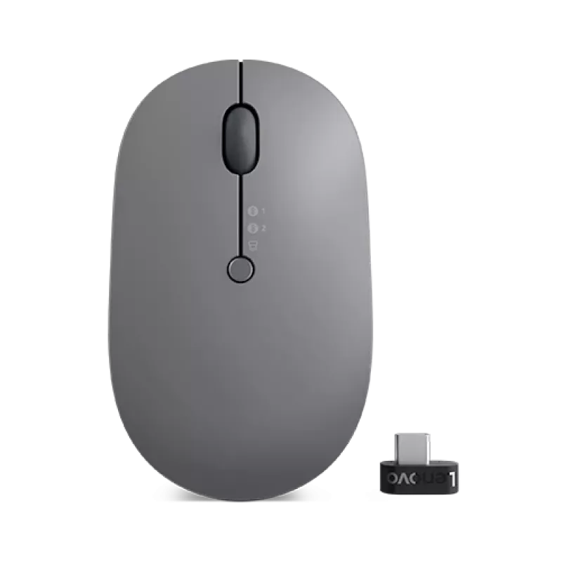 Lenovo Go Wireless Multi-Device-Maus Office Beidhändig RF Wireless + Bluetooth + USB Typ-A Optisch 2400 DPI