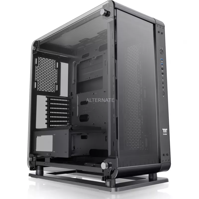 PC-Gehäuse Thermaltake Core P6 Tempered Glass Midi Tower Schwarz