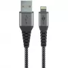 Lightning-Kabel GOOBAY 49268 — USB A zu Lightning, 1 m, 2.4A, grau / silber