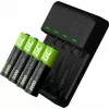 Ladegerät Grün Cell GC VitalCharger mit 4× AA 2000mAh NiMH-Akkus