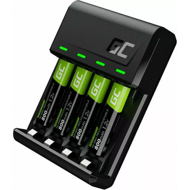 Universelles USB-Batterieladegerät Grün Cell GRSETGC02