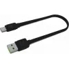USB-A-auf-USB-C-Kabel Grün Cell KABGC03 — 0,25 m, Schwarz, 480 Mbit/s
