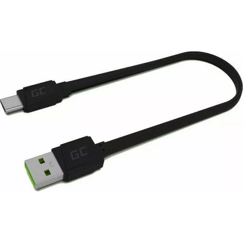 USB-A-auf-USB-C-Kabel Grün Cell KABGC03 — 0,25 m, Schwarz, 480 Mbit/s