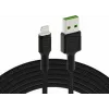 Lightning-auf-USB-A-Kabel Grün Cell KABGC12, 2 m, Lightning – USB A, Schwarz
