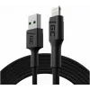 Lightning-Kabel Grün Cell KABGC18 — 2 m, Lightning auf USB-A, schwarz
